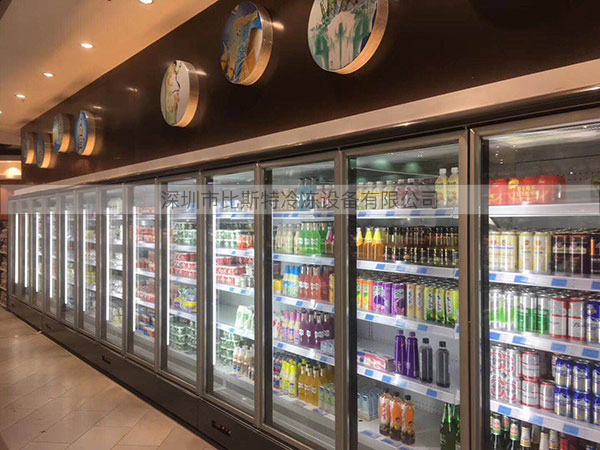成都超市冷藏玻璃展示立柜